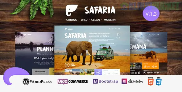 Safaria - Safari & Zoo WordPress Theme 1.3