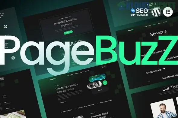 PageBuzz - Digital Agency Elementor Template Kit 1.1.1