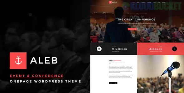 Aleb - Event Conference Onepage WordPress Theme 1.4.9