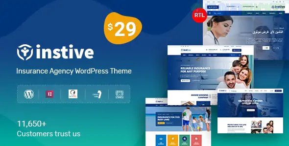 Instive | Insurance WordPress Theme 1.2.6