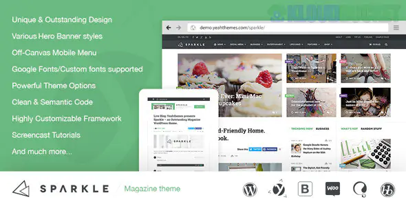 Sparkle - Outstanding Magazine theme for WordPress 2.3