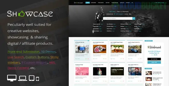 Showcase - Responsive WordPress Grid / Masonry Blog Theme 3.5