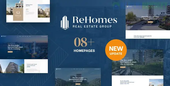 Rehomes - Real Estate Group WordPress Theme 2.0.8