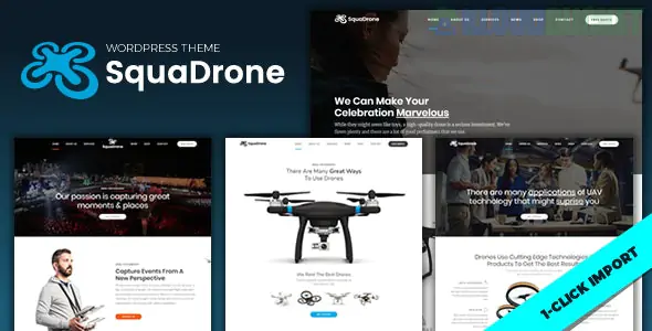 SquaDrone - Drone & UAV Business WordPress Theme 1.1.7