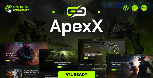 ApexX | Esports & Gaming WordPress Theme 1.0.5