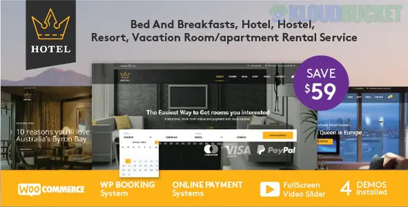Hotel Booking WordPress Theme 1.2.7