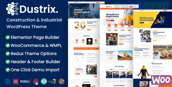 Dustrix - Construction and Industry WordPress Theme 1.5.0