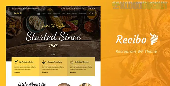 Recibo - Restaurant ConferPress - Multipurpose Event Tickets WordPress 1.3.9