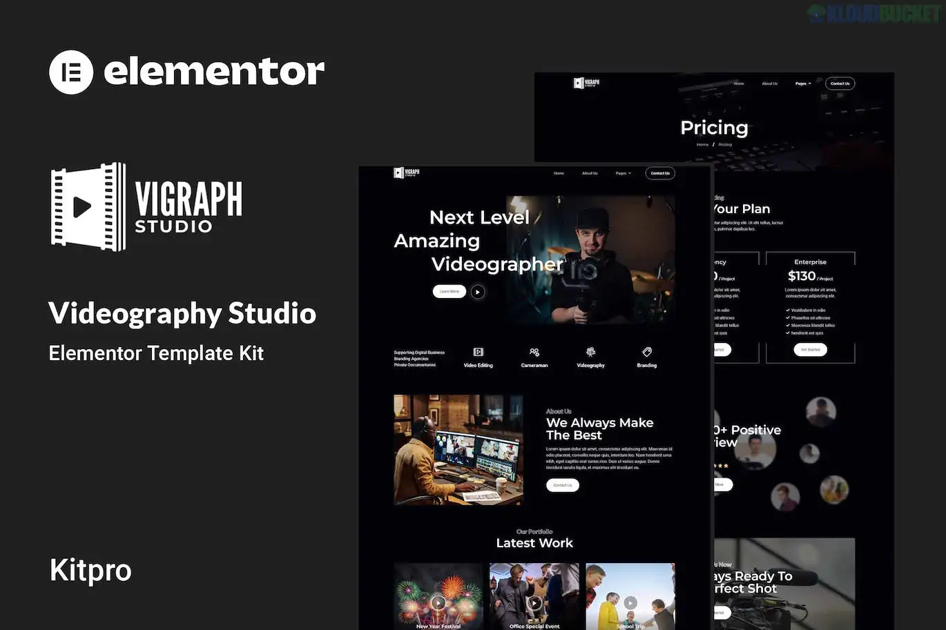 Vigraph - Videography Studio Elementor Template Kit