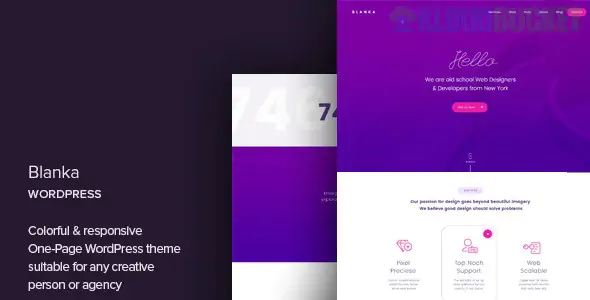 Blanka - One Page WordPress Theme 1.3