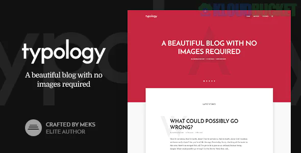 Typology Theme | Minimalist Blog & Text Based Theme for WordPress 1.7.6