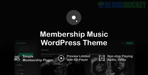 Musicon – WordPress Membership Music Theme 4.4