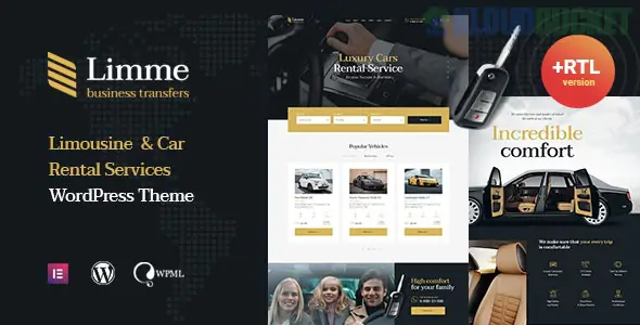 Limme - Limousine Transfers & Car Dealer WordPress Theme + RTL 1.2.4