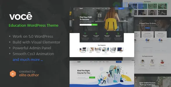 Vocee - Education & LMS WordPress Theme 1.1