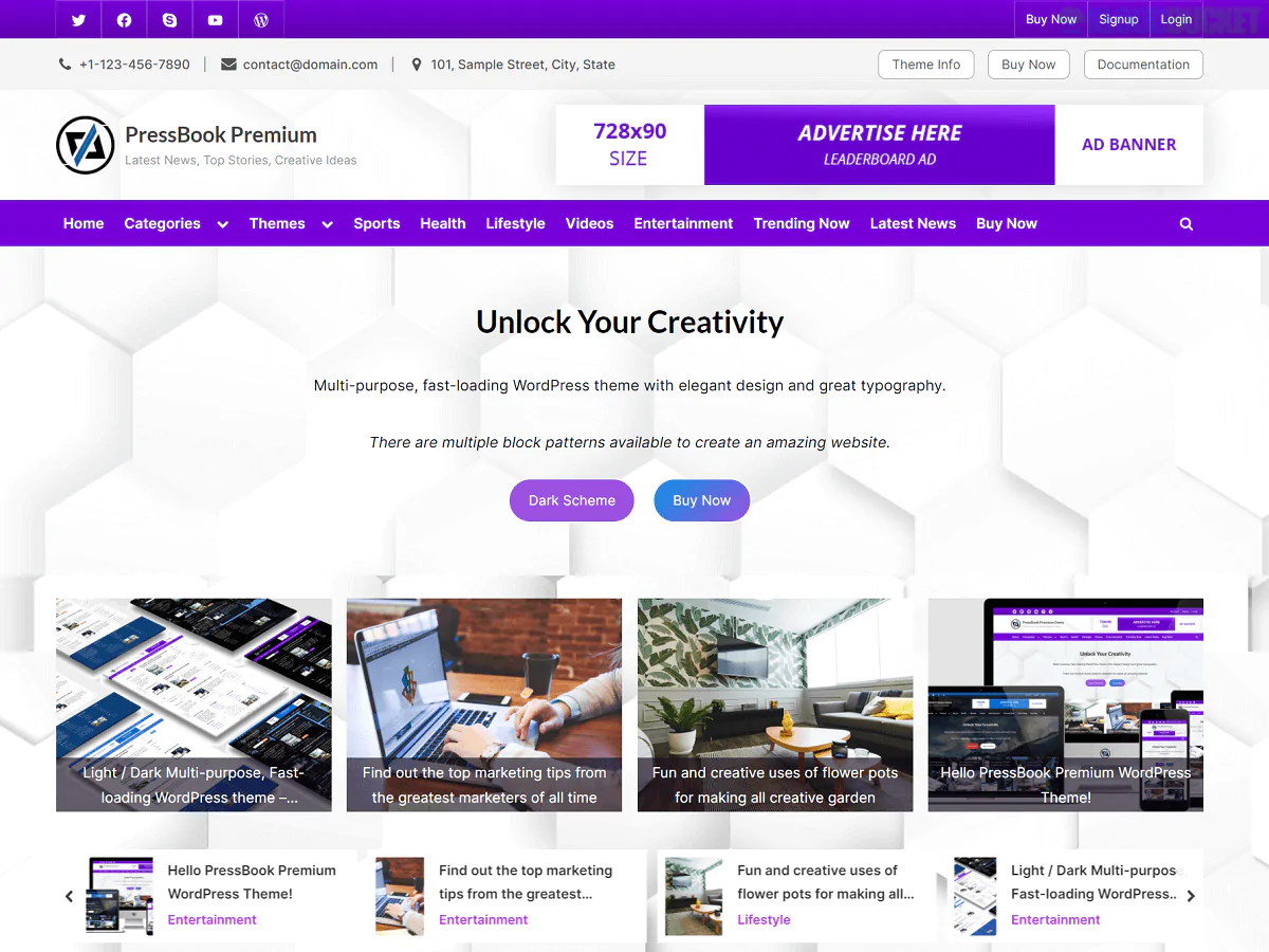 PressBook Premium Theme By ScriptsTown 2.7.0