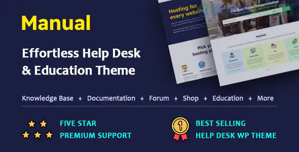 Manual Theme | Documentation, Knowledge Base & Education WordPress Theme 7.5.4