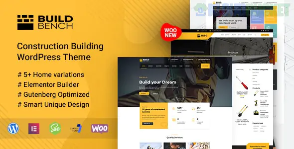 Buildbench - Construction Building WordPress Theme 2.1.5