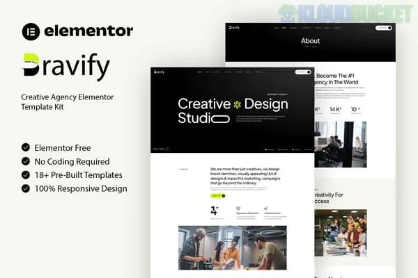 Bravify - Creative Agency Elementor Template Kit 2.1.1