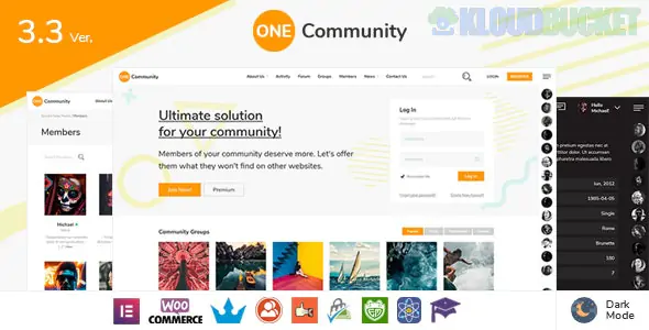 OneCommunity | BuddyPress Nouveau Community Theme 3.7.8