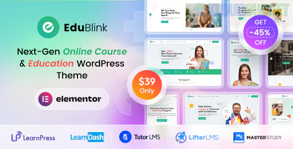 EduBlink Theme | Education & Online Course WordPress Theme 1.0.19