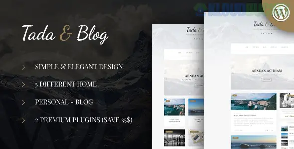 Tada & Blog - Personal Blog WordPress Template 1.3