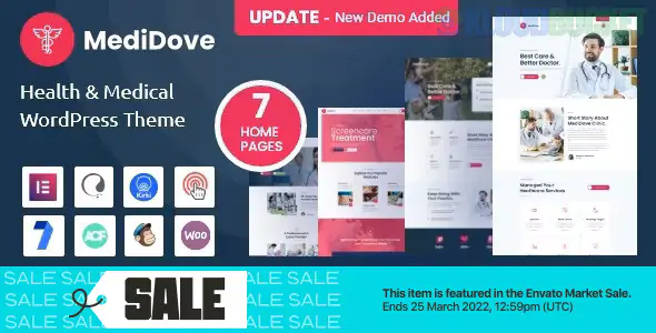 MediDove - Health & Medical WordPress Theme + RTL 3.0.1