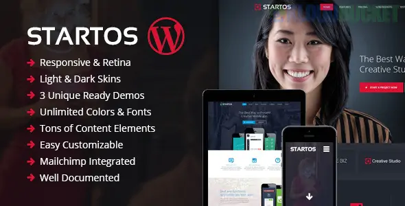 Startos - Modern App Landing Page WordPress Theme 1.5.0