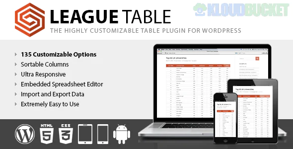 League Table WordPress Plugin 2.25