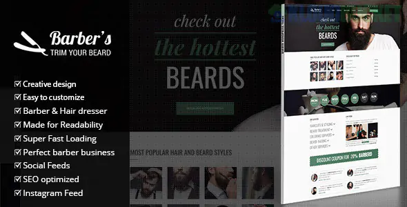 Barber - WordPress Theme for Barbers & Hair Salons 1.7