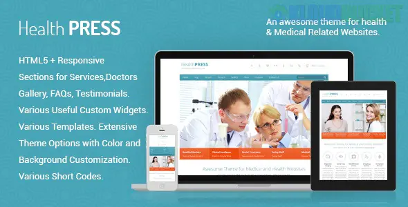 HealthPress - Health and Medical WordPress Theme 1.9.3