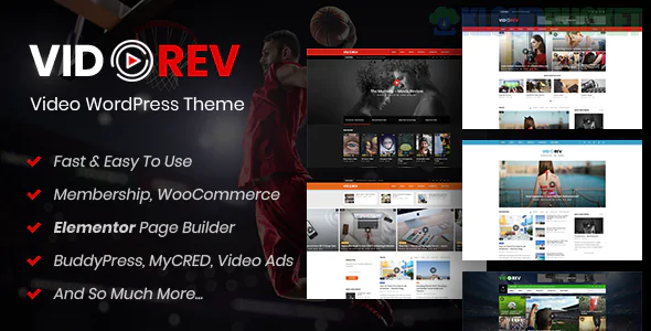 VidoRev Theme | Video WordPress Theme 2.9.9.9.9.4