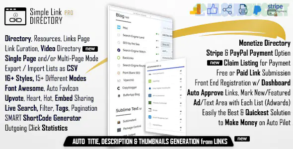 Simple Link Directory Pro - WordPress Plugin 14.8.4