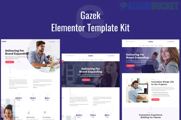 Gazek | Agency Portfolio Elementor Template Kit 1.2.3