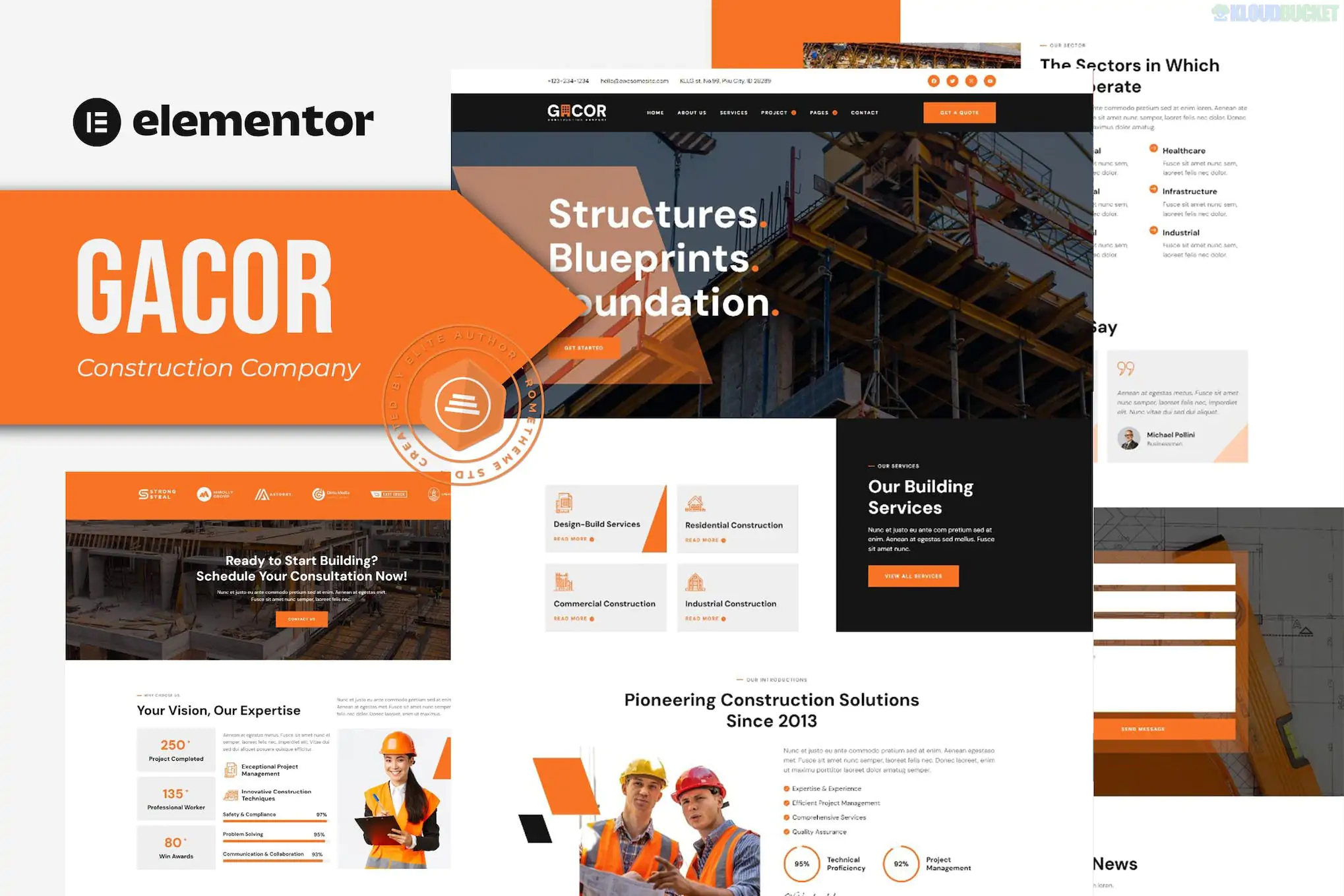 Gacor - Construction Company Elementor Template Kit 1.1.1