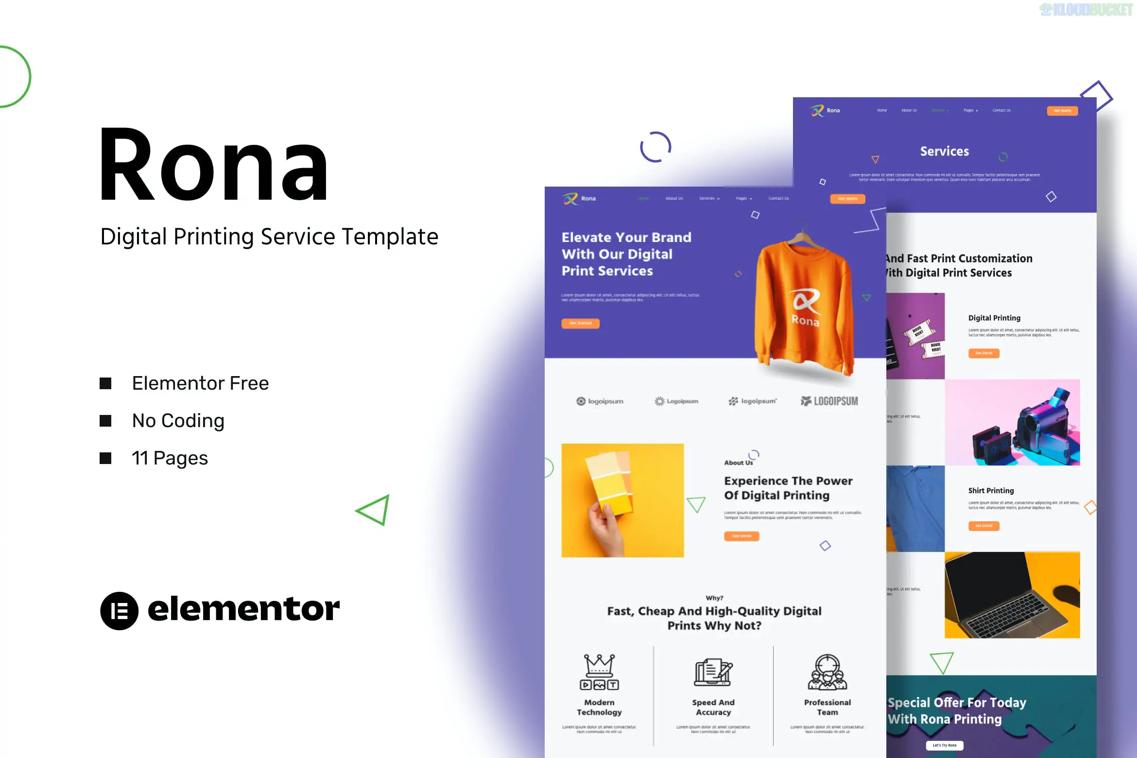 Rona - Digital Printing Service Template Kit