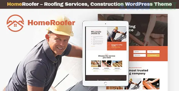 HomeRoofer | Roofing Company Services & Construction WordPress Theme 2.2