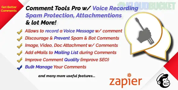Comment Tools with Voice message, Auto Moderation, Spam Protection, Attachment 5.6.1