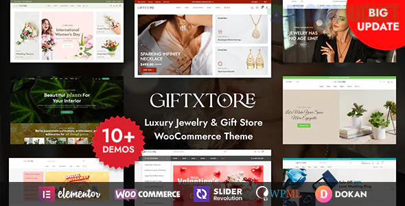 GiftXtore - Luxury Jewelry & Gift Store Elementor WooCommerce WordPress Theme 1.7.3