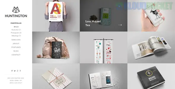 Huntington – Responsive Portfolio WordPress Theme 1.0.11