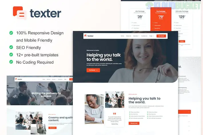 Texter - Content Writing Service Agency Elementor Kit