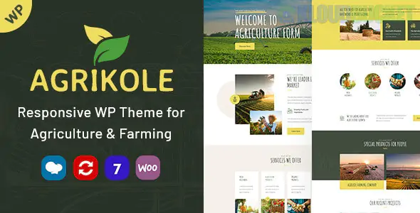 Agrikole Theme | Responsive WordPress Theme for Agriculture & Farming 1.21