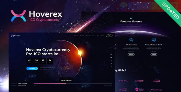 Hoverex | Cryptocurrency & ICO WordPress Theme + Spanish 1.5.11