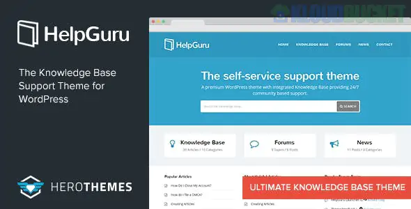 HelpGuru - A Self-Service Knowledge Base WordPress Theme 1.7.5