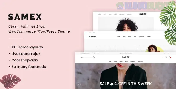 Samex - Clean, Minimal Shop WooCommerce WordPress Theme 2.1