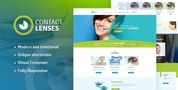 Contact Lenses Store - Vision Therapy Clinic Doctor WordPress Theme 1.2