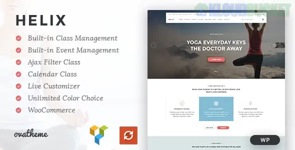 Helix - Yoga Club Calendar WordPress Theme 1.3.9