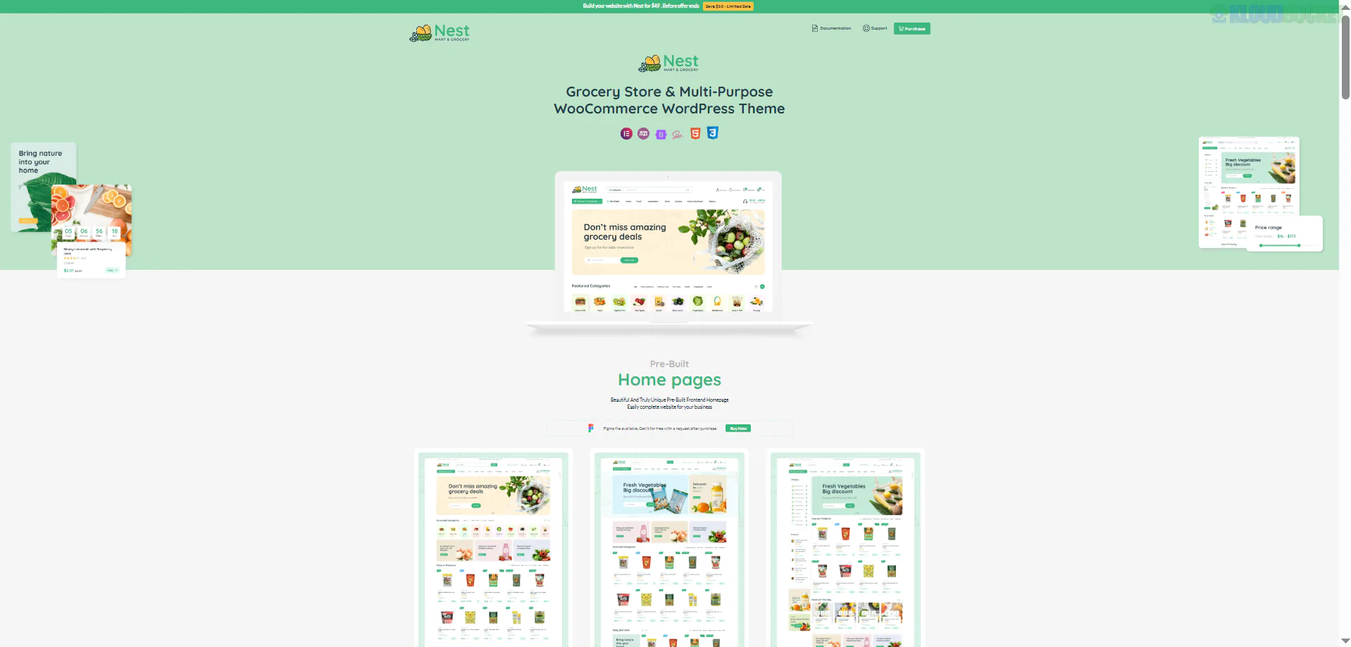 Nest Theme | Grocery Store WooCommerce WordPress Theme 1.7.7