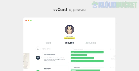 cvCard WP - Responsive vCard WordPress Theme 1.4.6