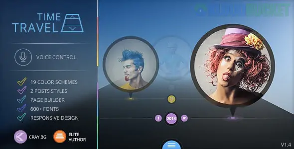 Time Travel - Timeline WordPress Theme 1.9