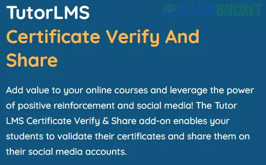 TutorLMS Certificate Verify And Share 1.0.5
